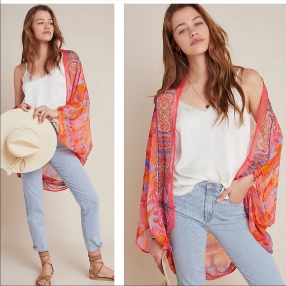 Anthropologie Accessories - Sold out - ANTHROPOLOGIE - Cocoon wrap Coral, One Size